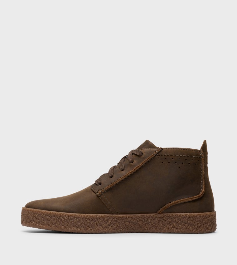 clarks Streethill Mid Khaki Nubuck - Image 2